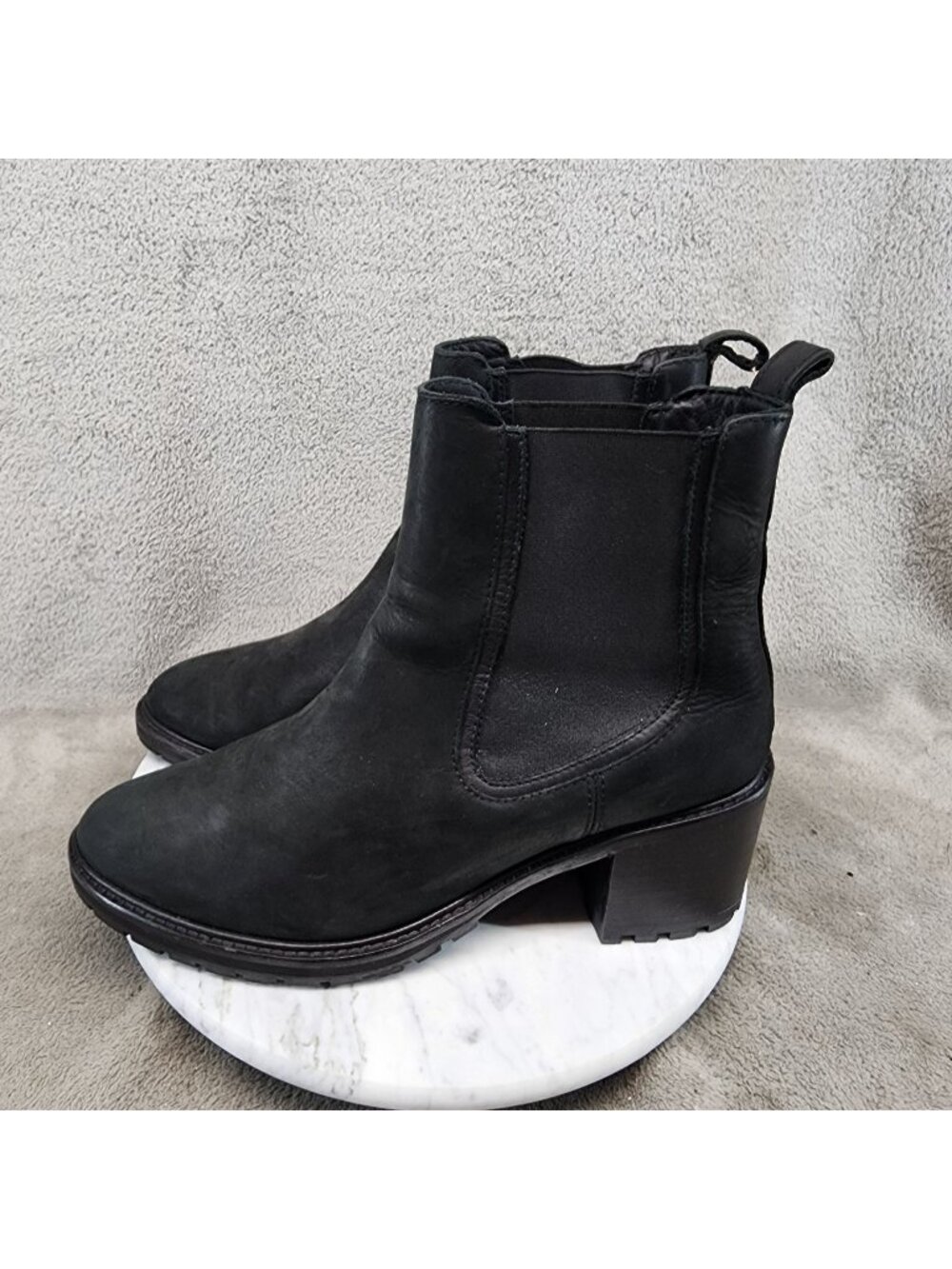 Thursday Shoes Womens Size 10.5 Black Leather Everyday Chelsea Boot *Read*